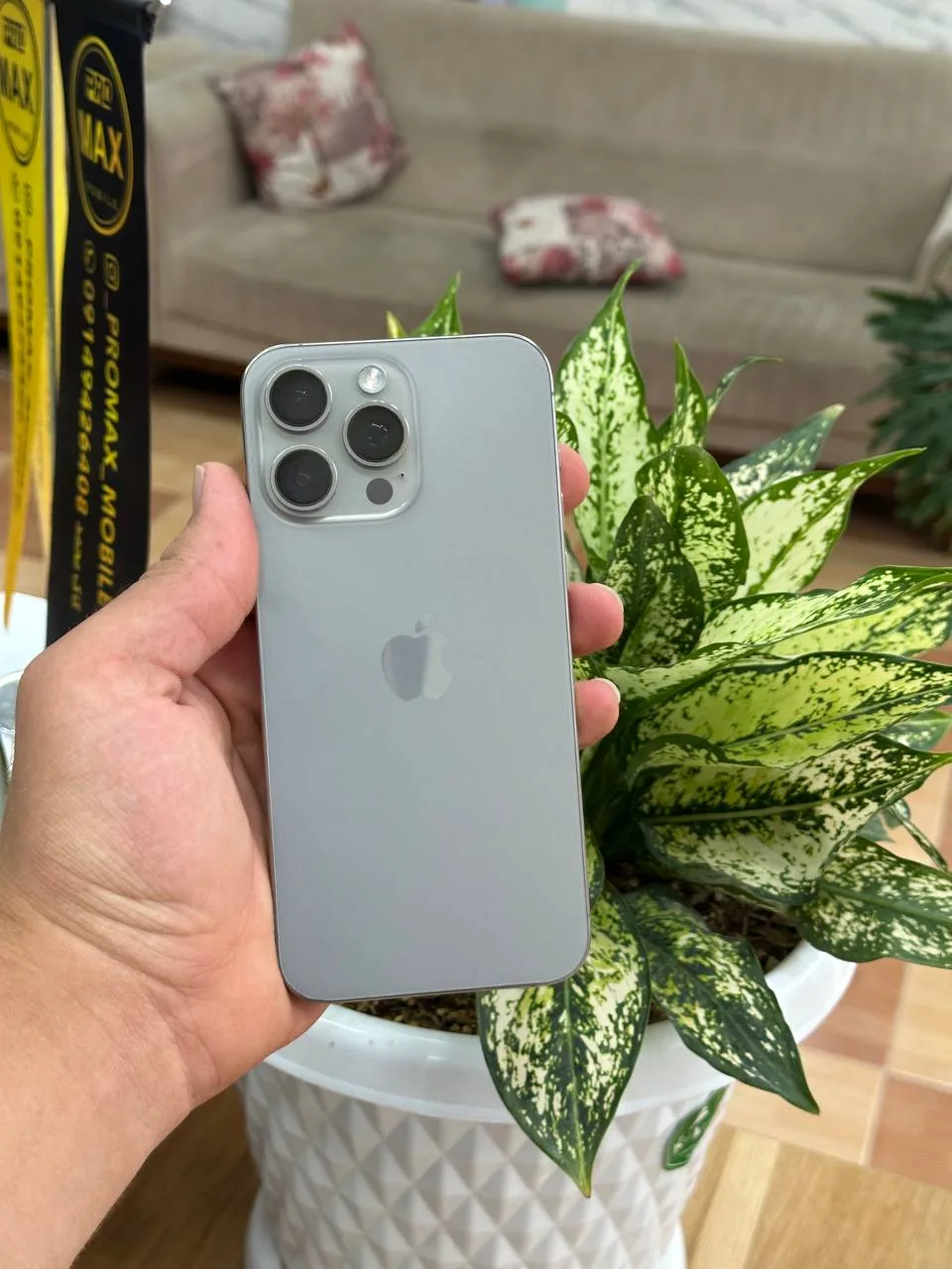 گوشی موبایل اپل مدل iPhone 15 Pro Max ظرفیت 256 گیگابایت رنگ نچرال تیتانیوم (کارکرده در حد نو) - Image 6